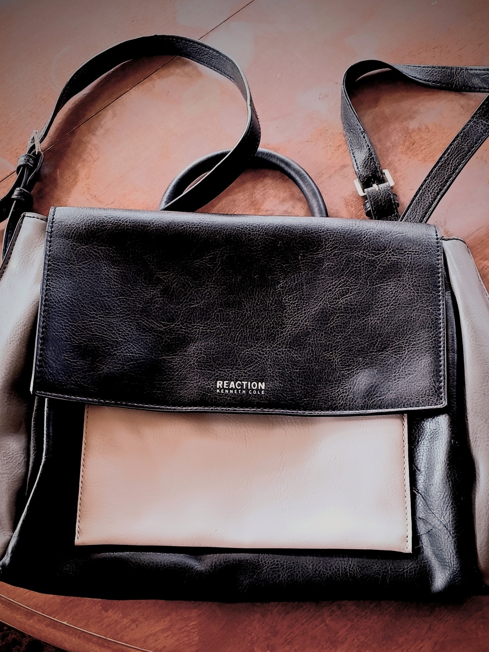 Kenneth Cole Reaction Genuine Non-Leather Backpack Or Purse